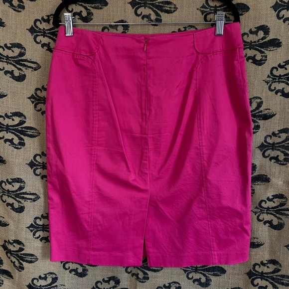 NY & Co. Bright Pink Pencil Skirt - Picture 2 of 3